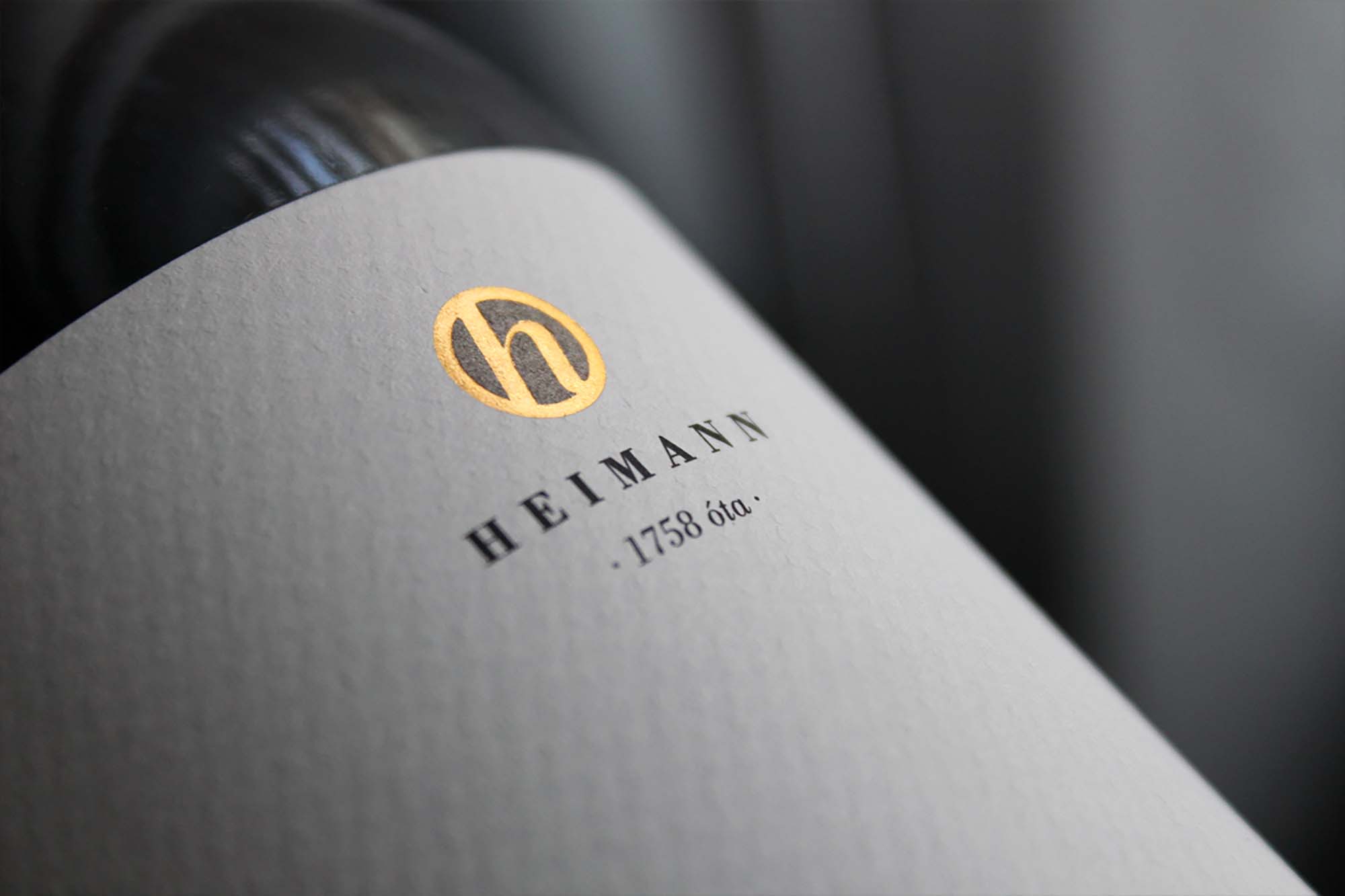 Labels for top wines of the Heimann Family Estate