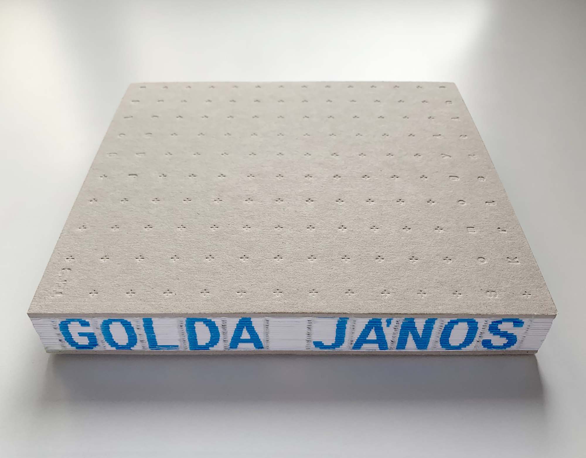 Krisztina Somogyi: János Golda, book design