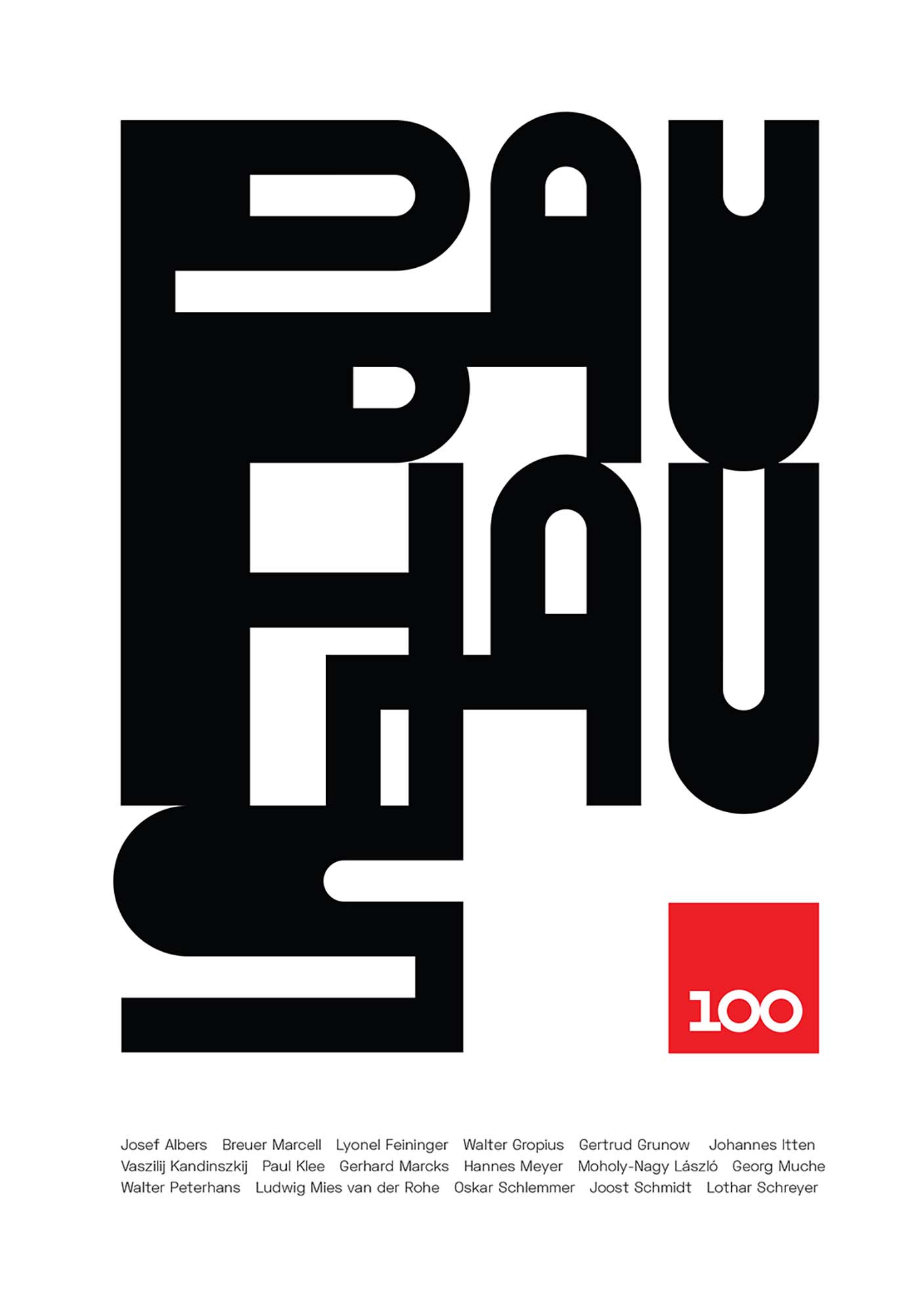 Bauhaus 100 plakát