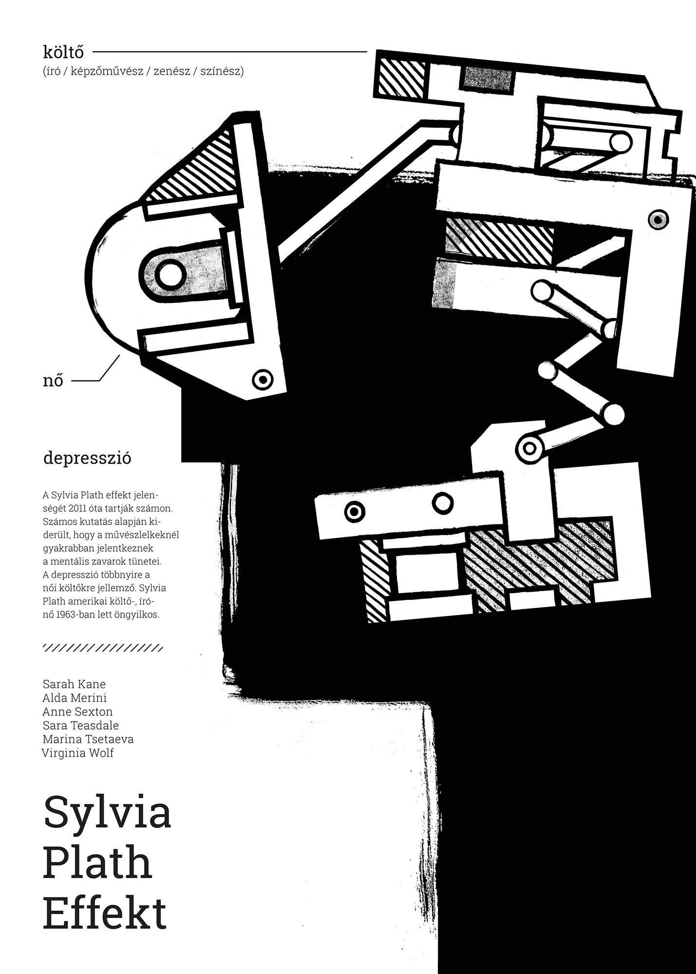 Sylvia Plath: The Bell Jar, animation poster