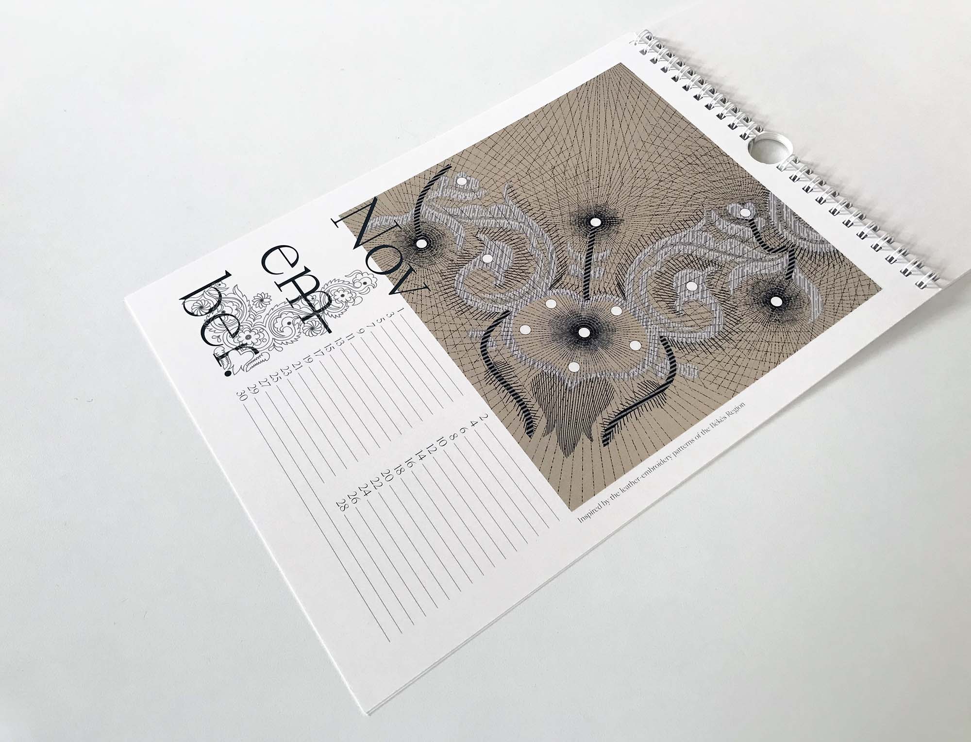 Calendar 2021 – Calendar inspired by the motifs of Hungarian folk embroidery