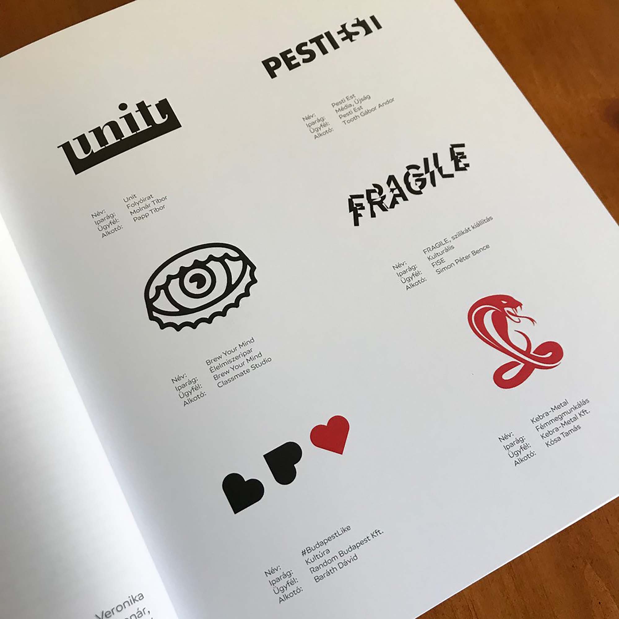 Hungarian Logos book design